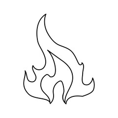 Fire burn flamme icon vector illustration graphic design
