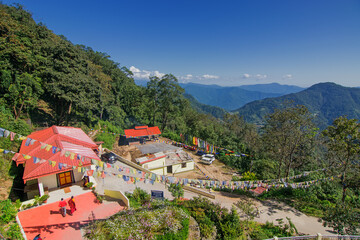Fototapeta premium Samdruptse , Buddhist Monastery at Ravangla, Sikkim, India