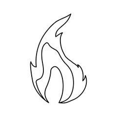 Fire burn flamme icon vector illustration graphic design