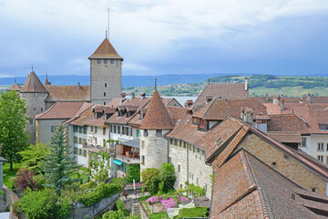Obraz premium altstadt von murten, schweiz