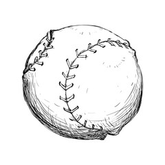 Baseball ball isolated icon vector illustration graphic design