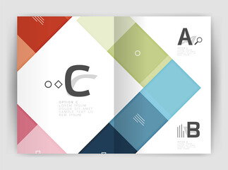 Geometrical brochure a4 business template