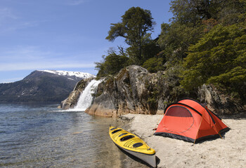 Acampando en Patagonia, Argentina. 