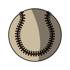 Baseball ball isolated icon vector illustration graphic design