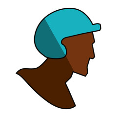 Baseball player pictogram icon vector illustration graphic design