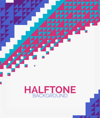 Halftone color texture background