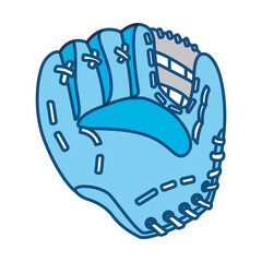 Baseball leather glove icon vector illustration graphic design
