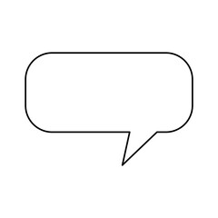 Naklejka premium Chat bubble speakbox icon vector illustration graphic design
