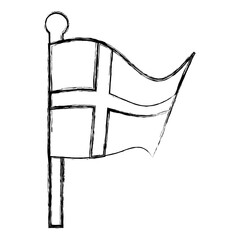 Finland flag emblem icon vector illustration graphic design
