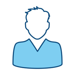 Businessman profile avatar icon vector illustration graphic design