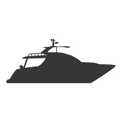 Fototapeta na wymiar Yacht luxury boat icon vector illustration graphic design