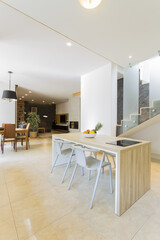 Modern open space in house