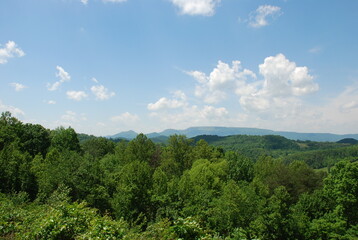 Fototapeta na wymiar Smoky Mountains Vista Point