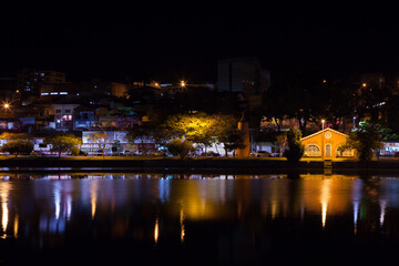 Obraz premium Taboao Lake in Braganca Paulista - Sao Paulo - Brazil at night