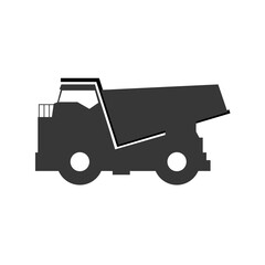 big dump truck icon vector illustration graphic design