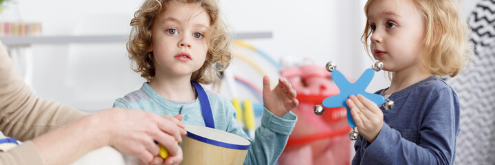 Kids playing instruments