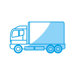 Cargo truck vehicle icon vector illustration graphic design