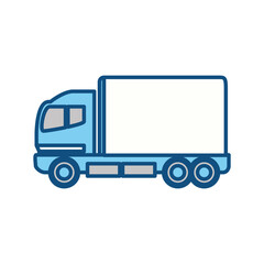 Cargo truck vehicle icon vector illustration graphic design