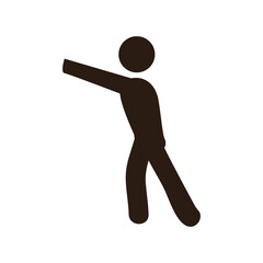 Man pictogram symbol icon vector illustration graphic design