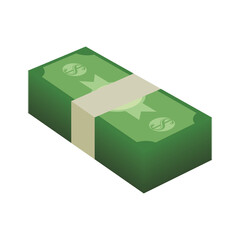 Billets of money icon vector illustration graphic design