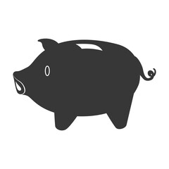 Piggy money savings icon vector illustration graphic design