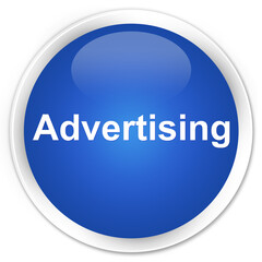 Advertising premium blue round button