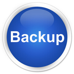 Backup premium blue round button