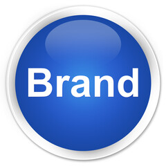 Brand premium blue round button