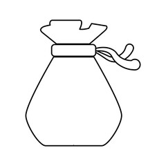 Money bag isolated icon vector illustration graphic design
