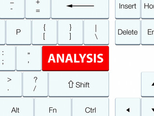 Analysis red keyboard button
