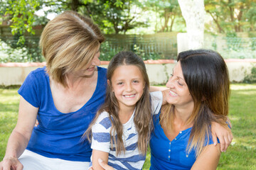 Portrait of three women generation