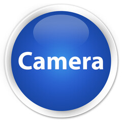 Camera premium blue round button