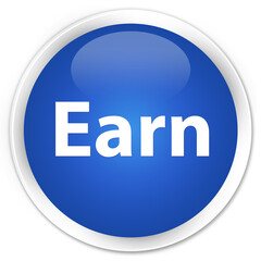 Earn premium blue round button