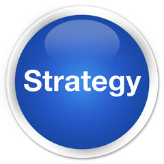 Strategy premium blue round button