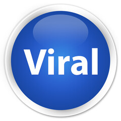 Viral premium blue round button