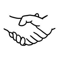 Obraz premium Handshake business symbol icon vector illustration graphic design