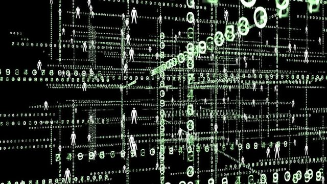 Network matrix formed by information exchange.