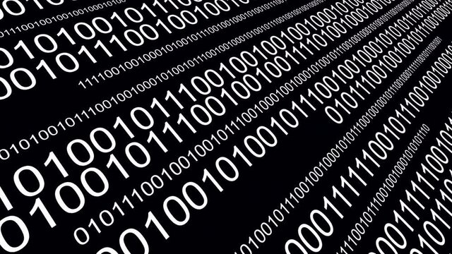 4k,Binary source code,data digital display,future tech background.