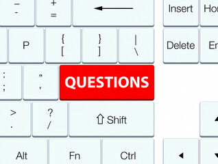 Questions red keyboard button