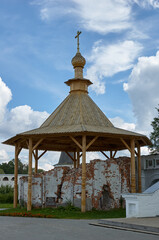 Ruins of the bell tower, Joseph-Volokolamsk Monastery, Moscow region, Russia