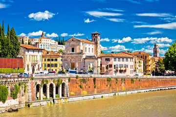 City of Verona Adige riverfront view