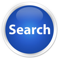 Search premium blue round button