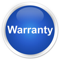 Warranty premium blue round button