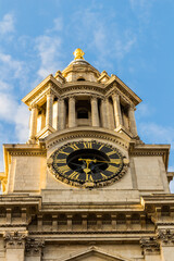 St Pauls Cathedral clock and clock tower.London, England