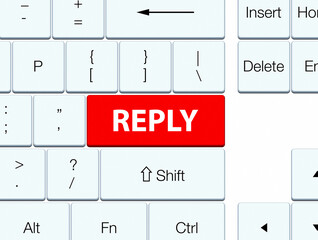 Reply red keyboard button