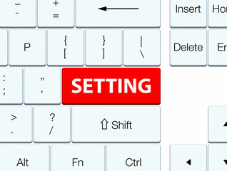 Setting red keyboard button