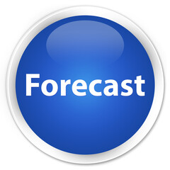 Forecast premium blue round button