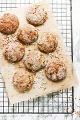 Healthy sunflower seed flax cookies