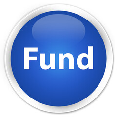 Fund premium blue round button