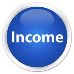 Income premium blue round button
